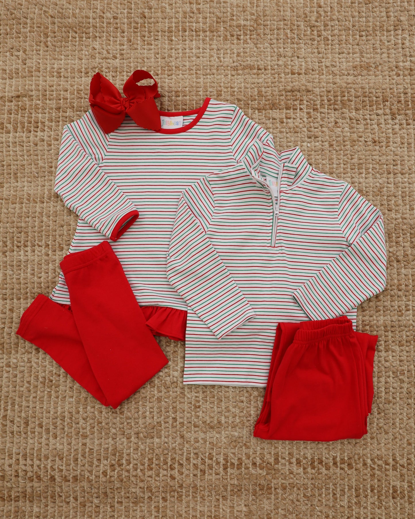 Christmas Striped Ava Set
