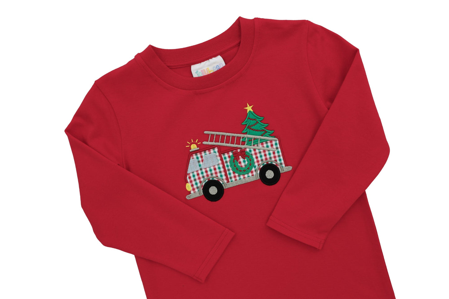 Festive Firetruck Pants Set