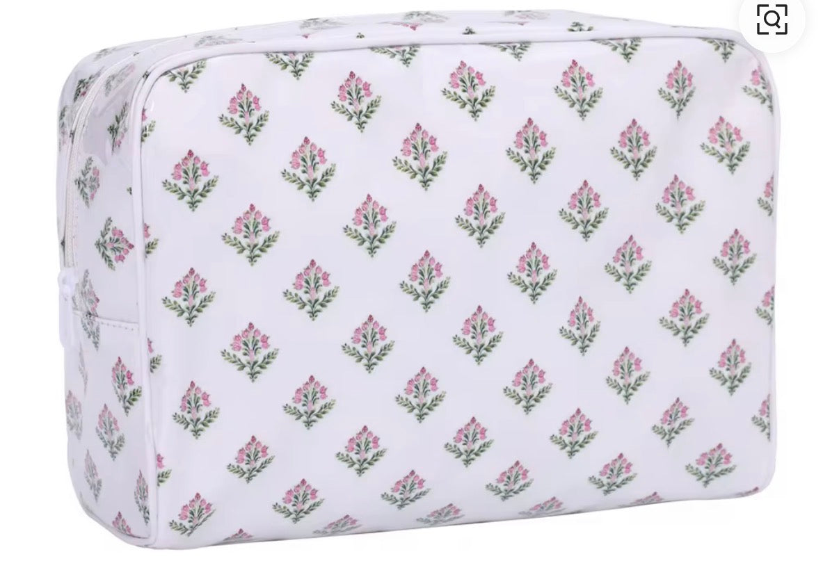 Appliqué Large Cosmetic Bag
