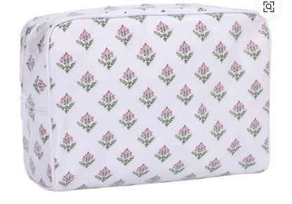 Appliqué Large Cosmetic Bag