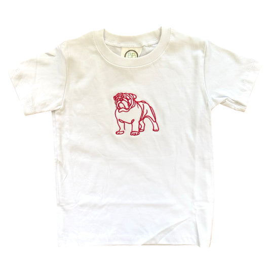 Bulldog Outline Youth Tee