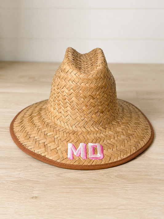 Kids Embroidered Beach Hat