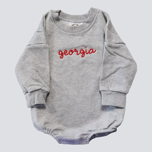 Georgia Script Sweatshirt Bubble