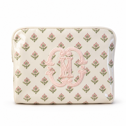 Appliqué Large Cosmetic Bag
