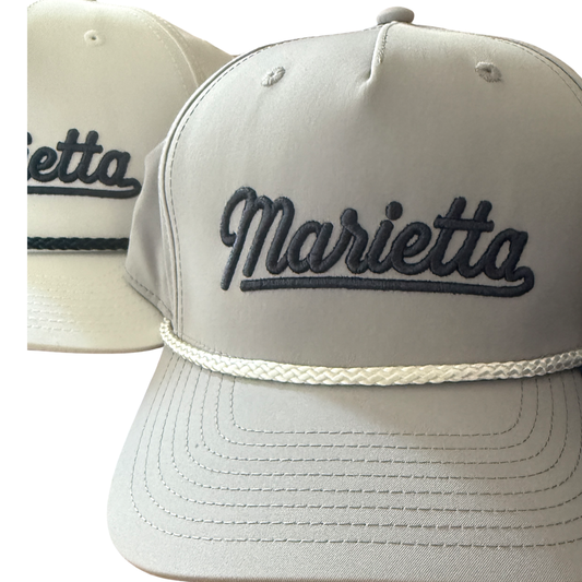 Marietta Script Adjustable Rope Hat