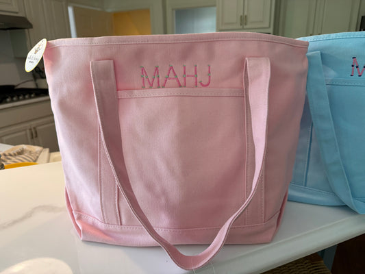 Mahjong Canvas Bag