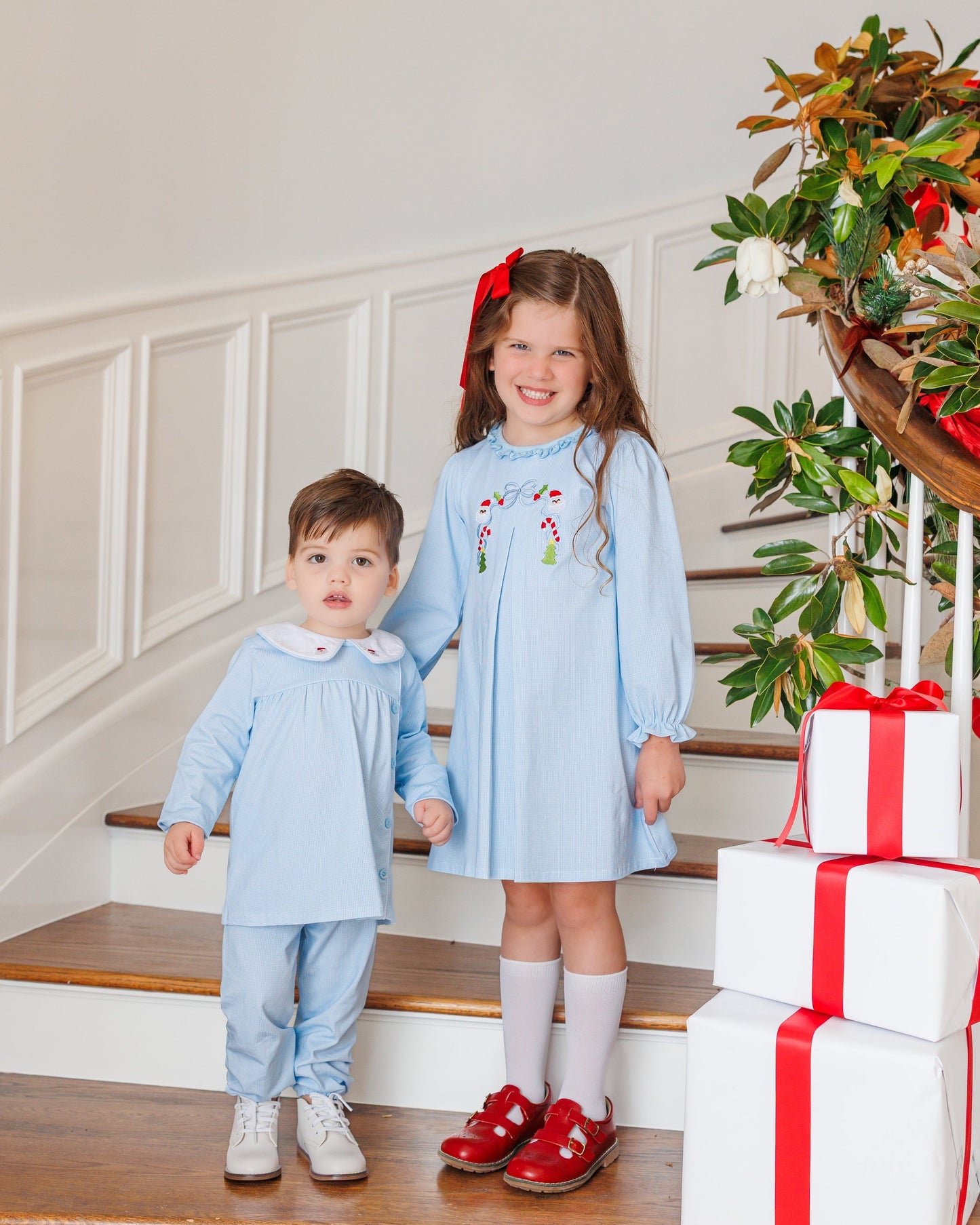 A Classic Christmas Pleated Dress
