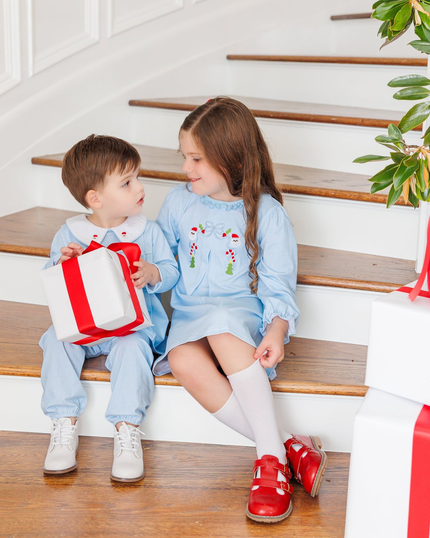 A Classic Christmas Pleated Dress