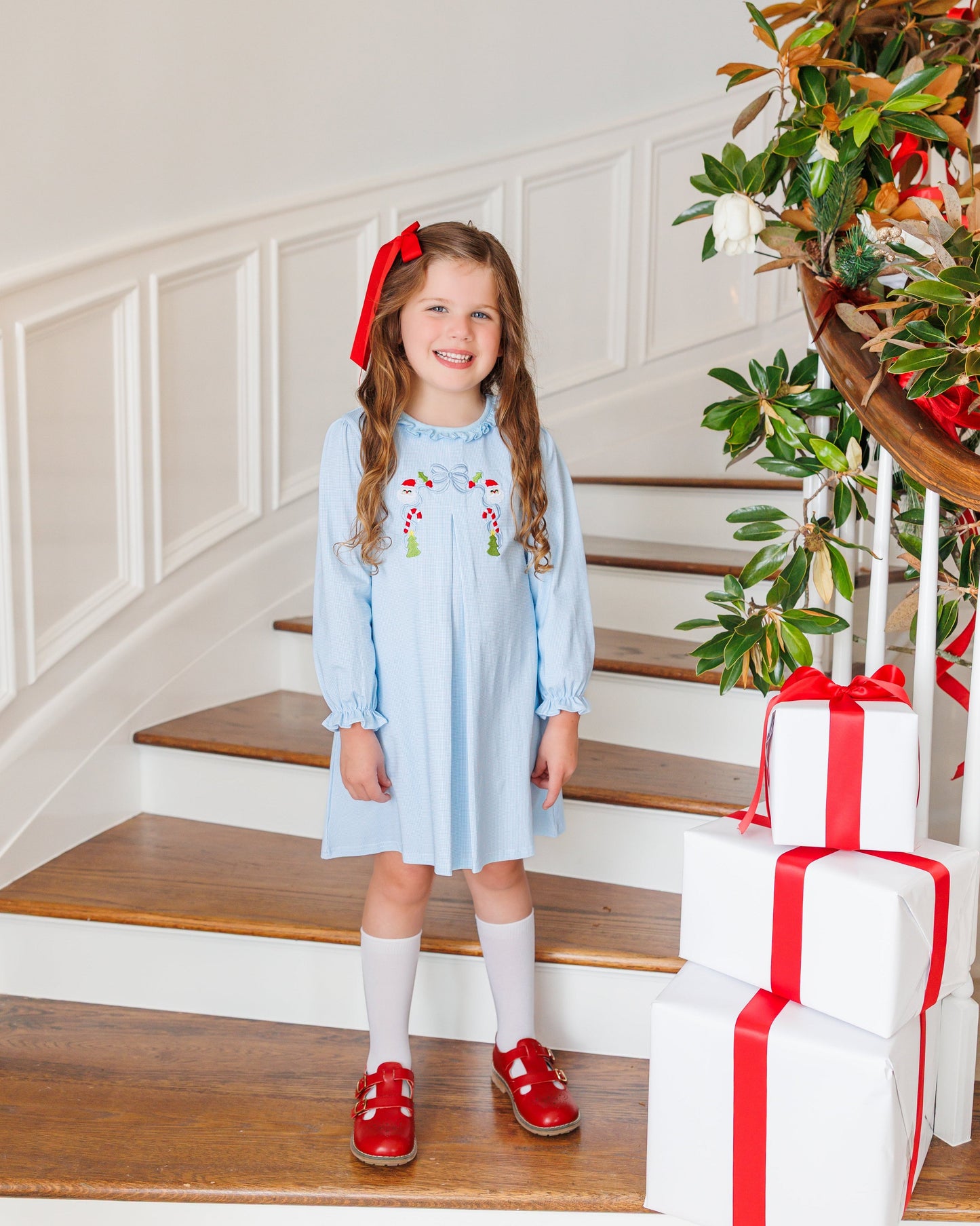 A Classic Christmas Pleated Dress