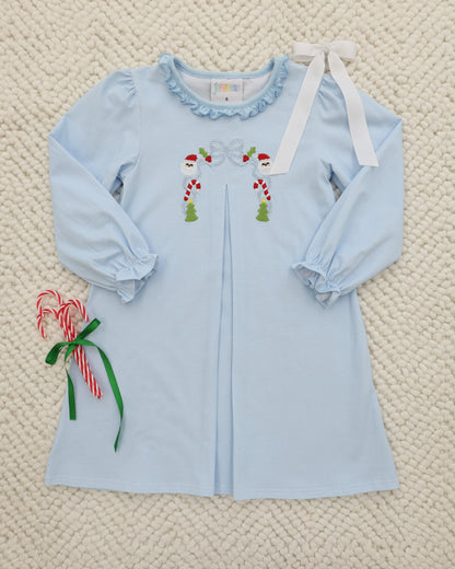 A Classic Christmas Pleated Dress
