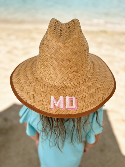 Kids Embroidered Beach Hat