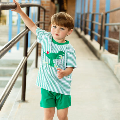 Back to School Dino Short Set