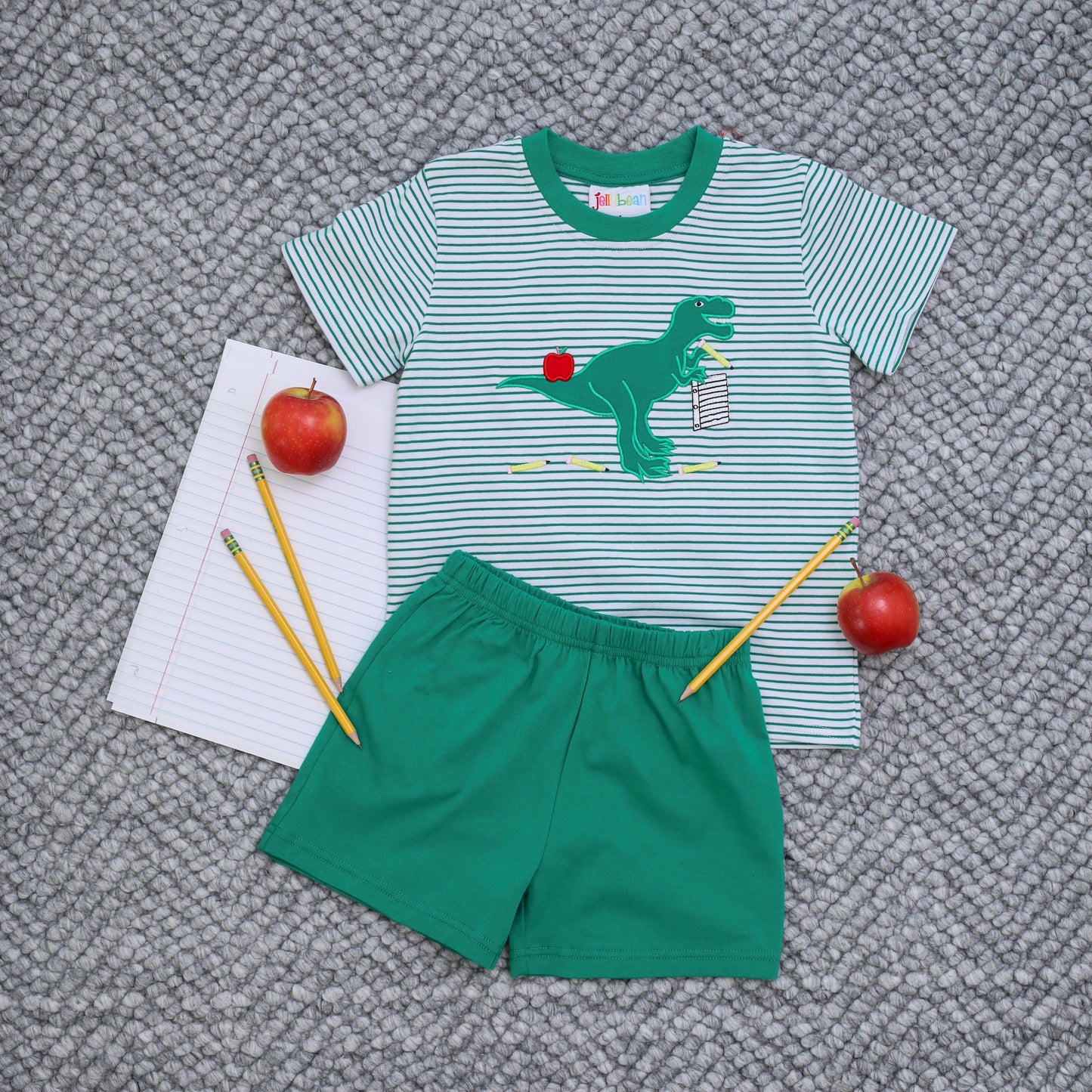 Back to School Dino Short Set