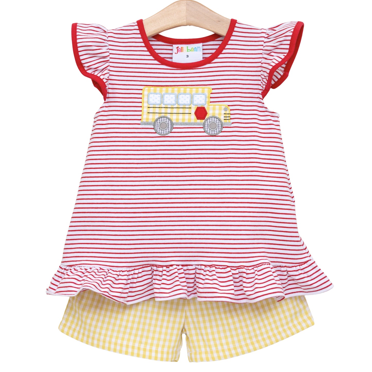 Jellybean Bus Stop Ruffle Set