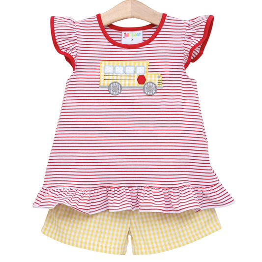 Jellybean Bus Stop Ruffle Set