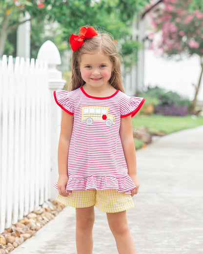Jellybean Bus Stop Ruffle Set