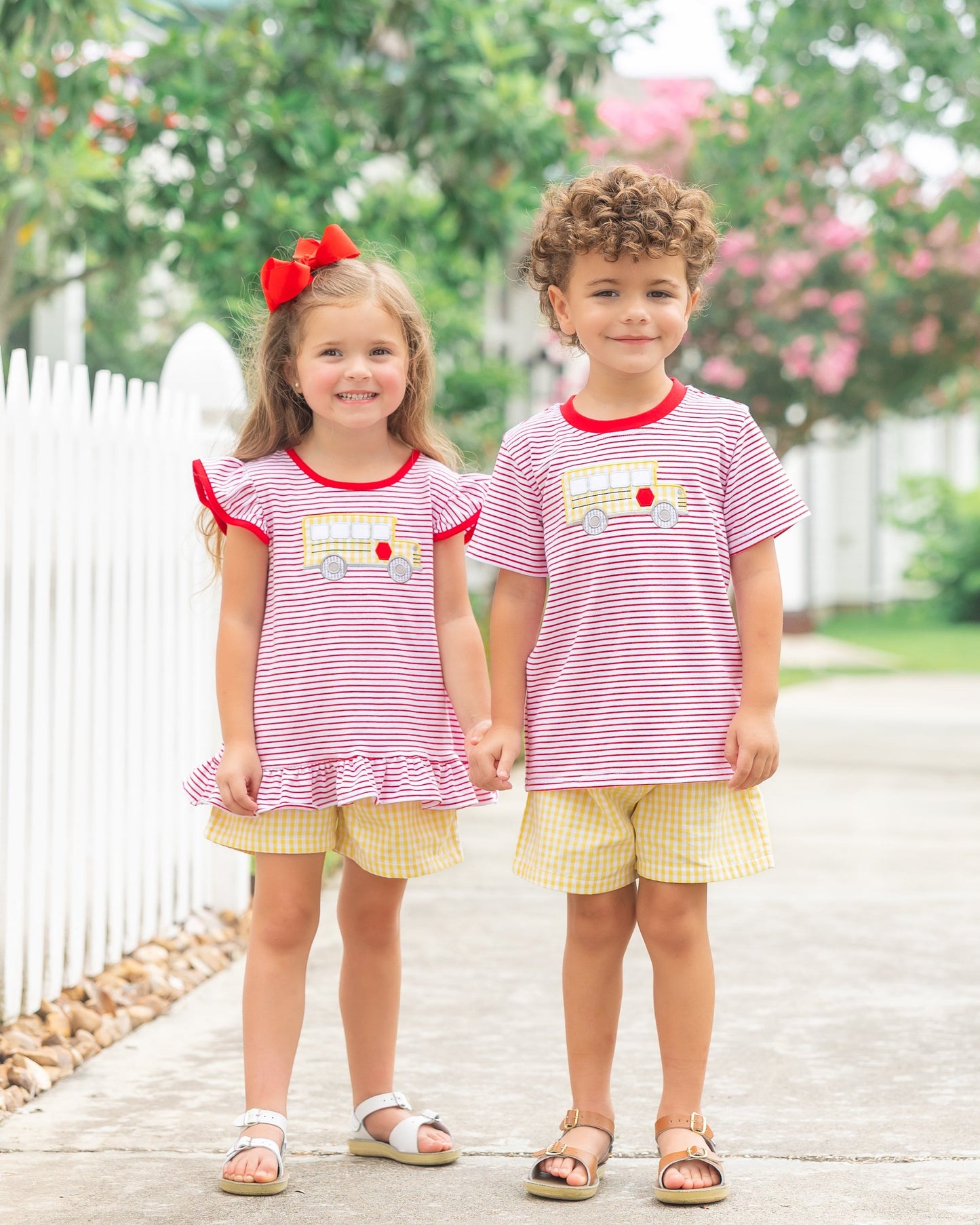 Jellybean Bus Stop Ruffle Set