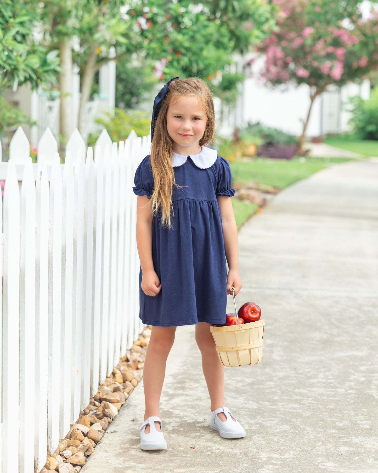 Jellybean Charlotte Dress-Navy