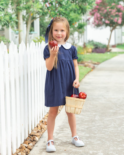 Jellybean Charlotte Dress-Navy