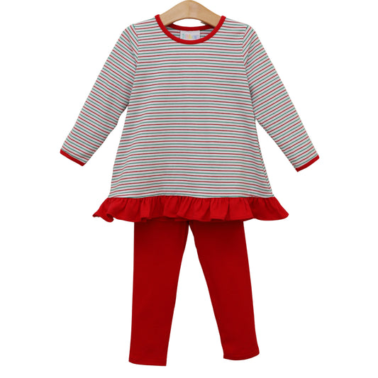 Christmas Striped Ava Set