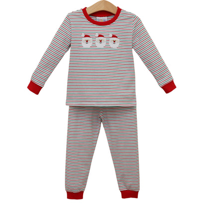 Christmas Candy Striped Santa Set