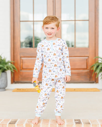 Constructing Christmas PJ Set