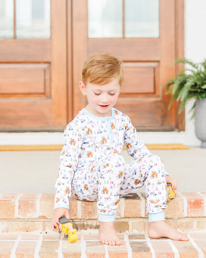 Constructing Christmas PJ Set