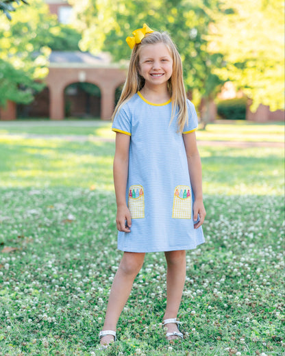 Jellybean Crayon Pocket Dress