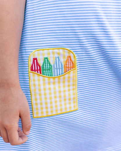 Jellybean Crayon Pocket Dress
