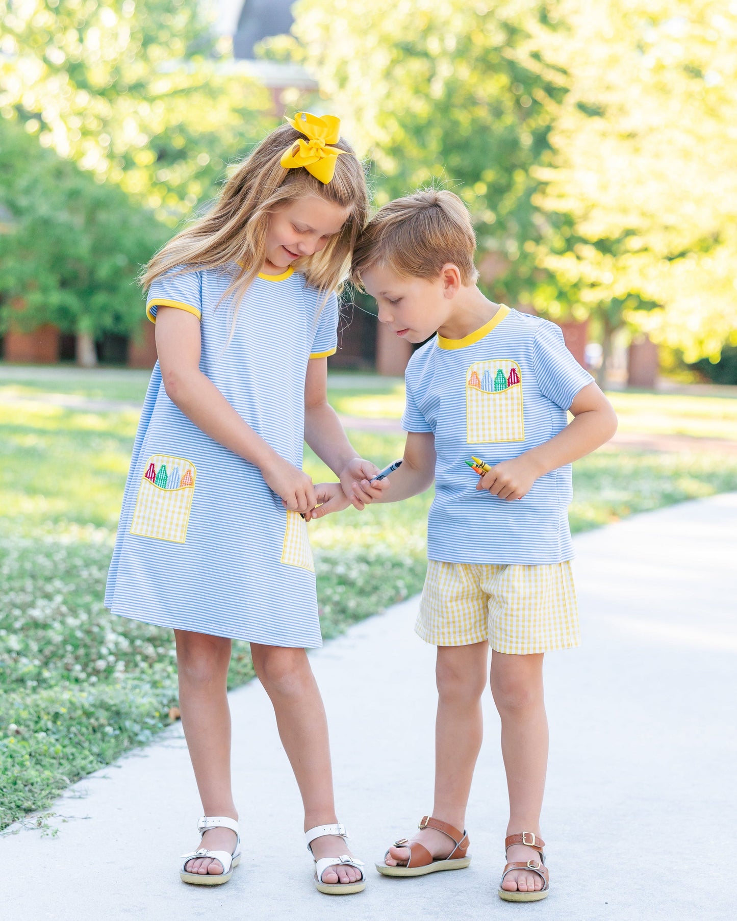 Jellybean Crayon Pocket Dress