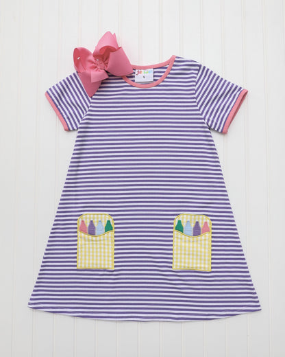 Jellybean Crayon Pocket Dress