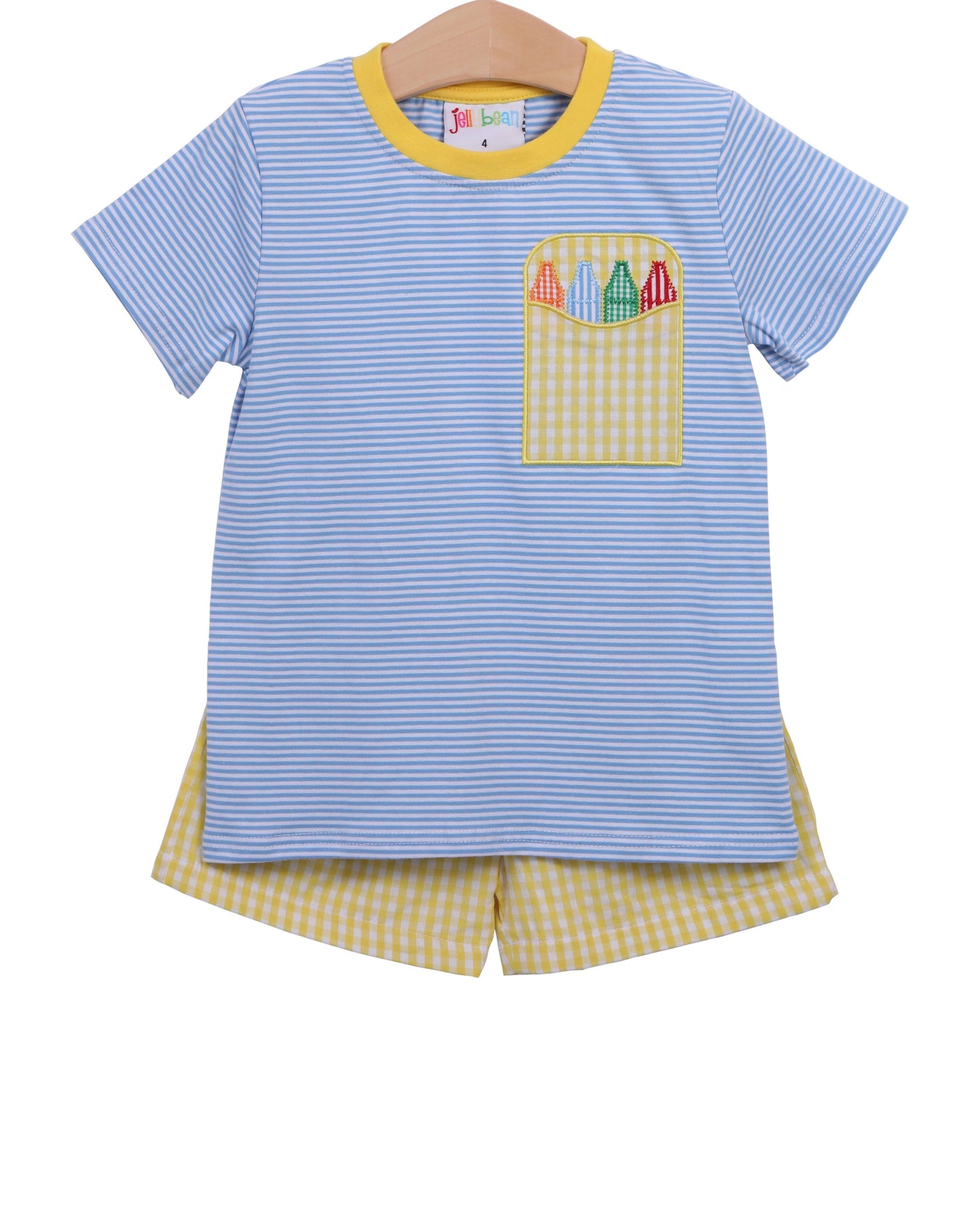 Jellybean Crayon Pocket Short Set
