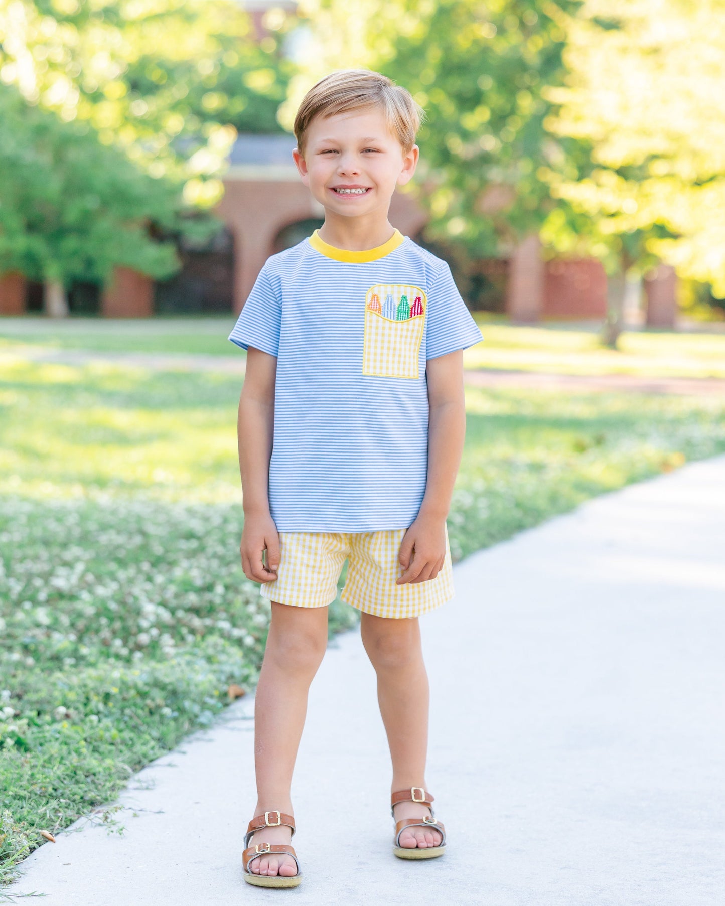 Jellybean Crayon Pocket Short Set