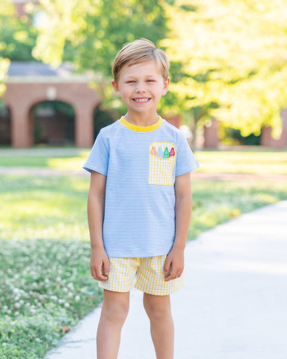 Jellybean Crayon Pocket Short Set