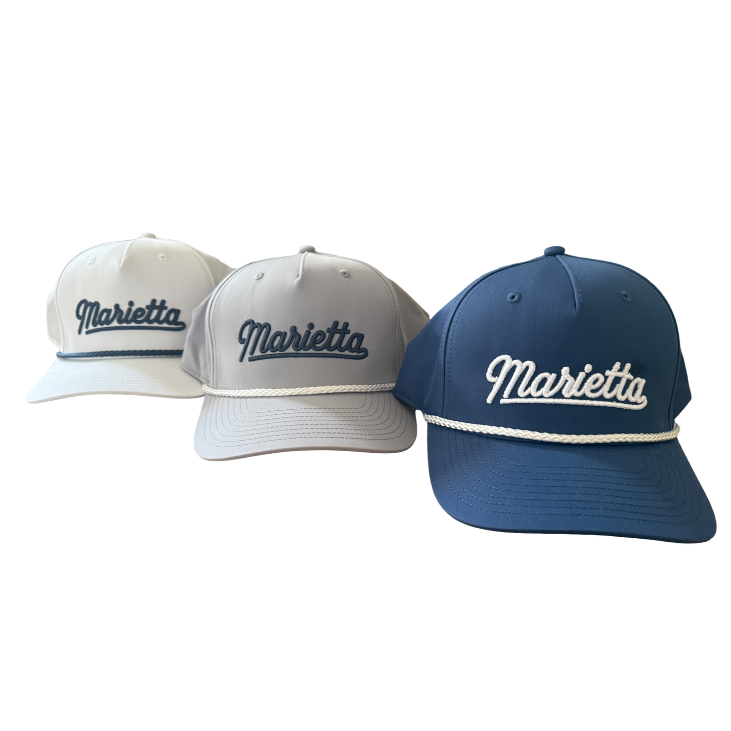 Marietta Script Adjustable Rope Hat