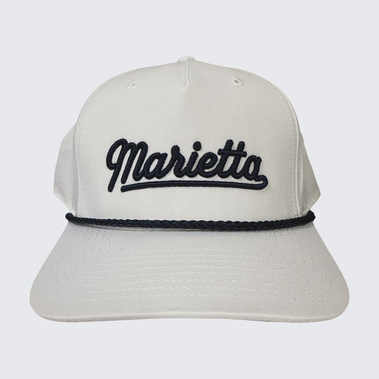 Marietta Script Adjustable Rope Hat