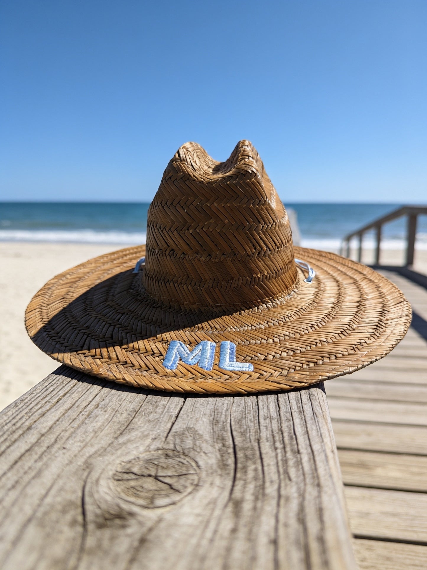 Embroidered Straw Hat