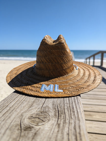 Embroidered Straw Hat
