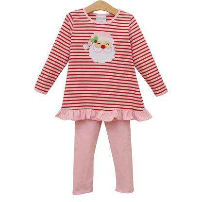 Jolly St Nick Ruffle Pants Set
