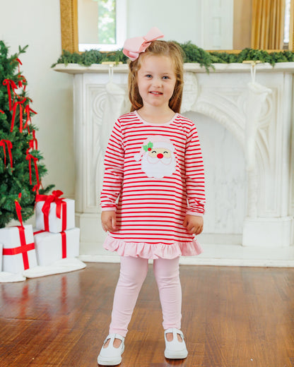 Jolly St Nick Ruffle Pants Set