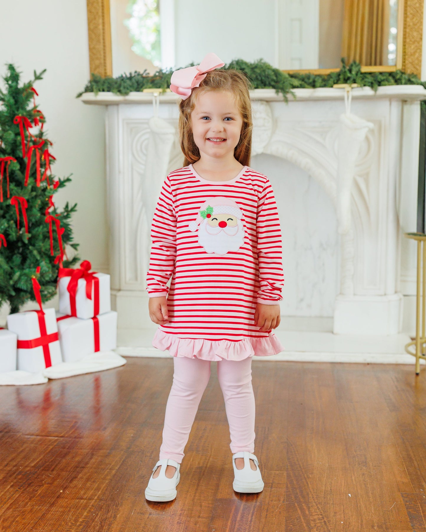 Jolly St Nick Ruffle Pants Set