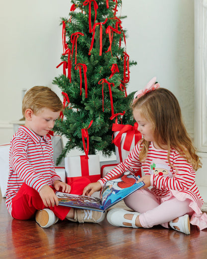 Jolly St Nick Ruffle Pants Set