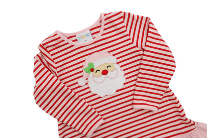 Jolly St Nick Ruffle Pants Set